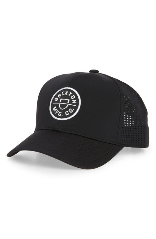 Crest x MP Snapback Baseball Cap in Black