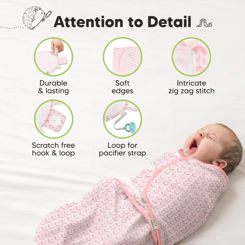 Shop Keababies 3-pack Soothe Swaddle Wraps In Blossom