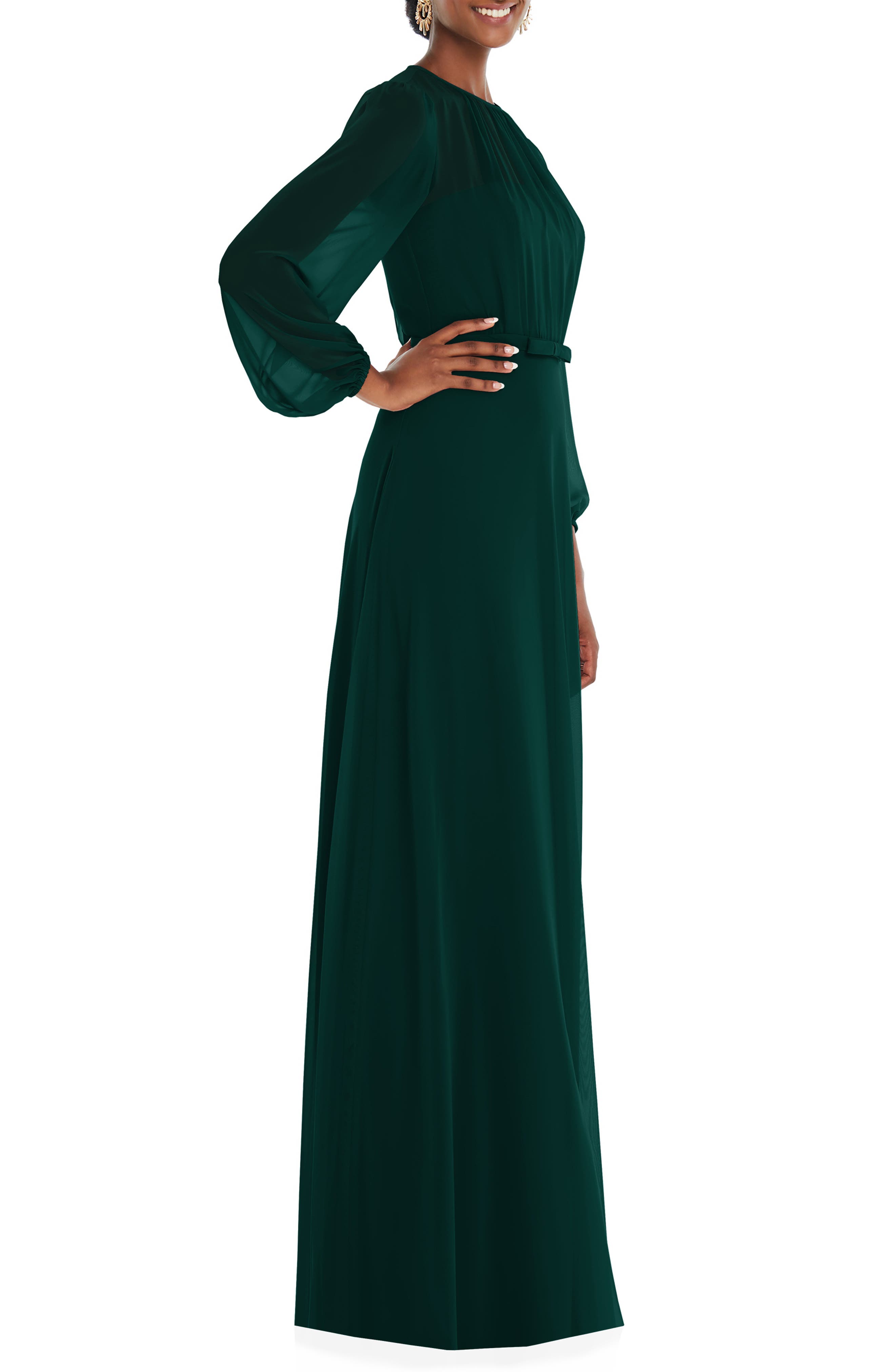 nordstrom long sleeve evening dresses