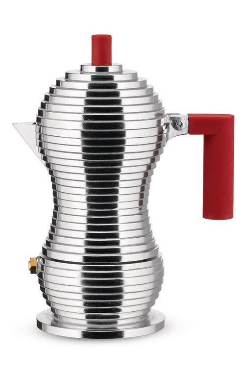 Alessi Pulcina 1-cup Espresso Coffee Maker In Red