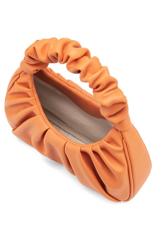 Jw Pei Gabbi Ruched Faux Leather Hobo In Orange