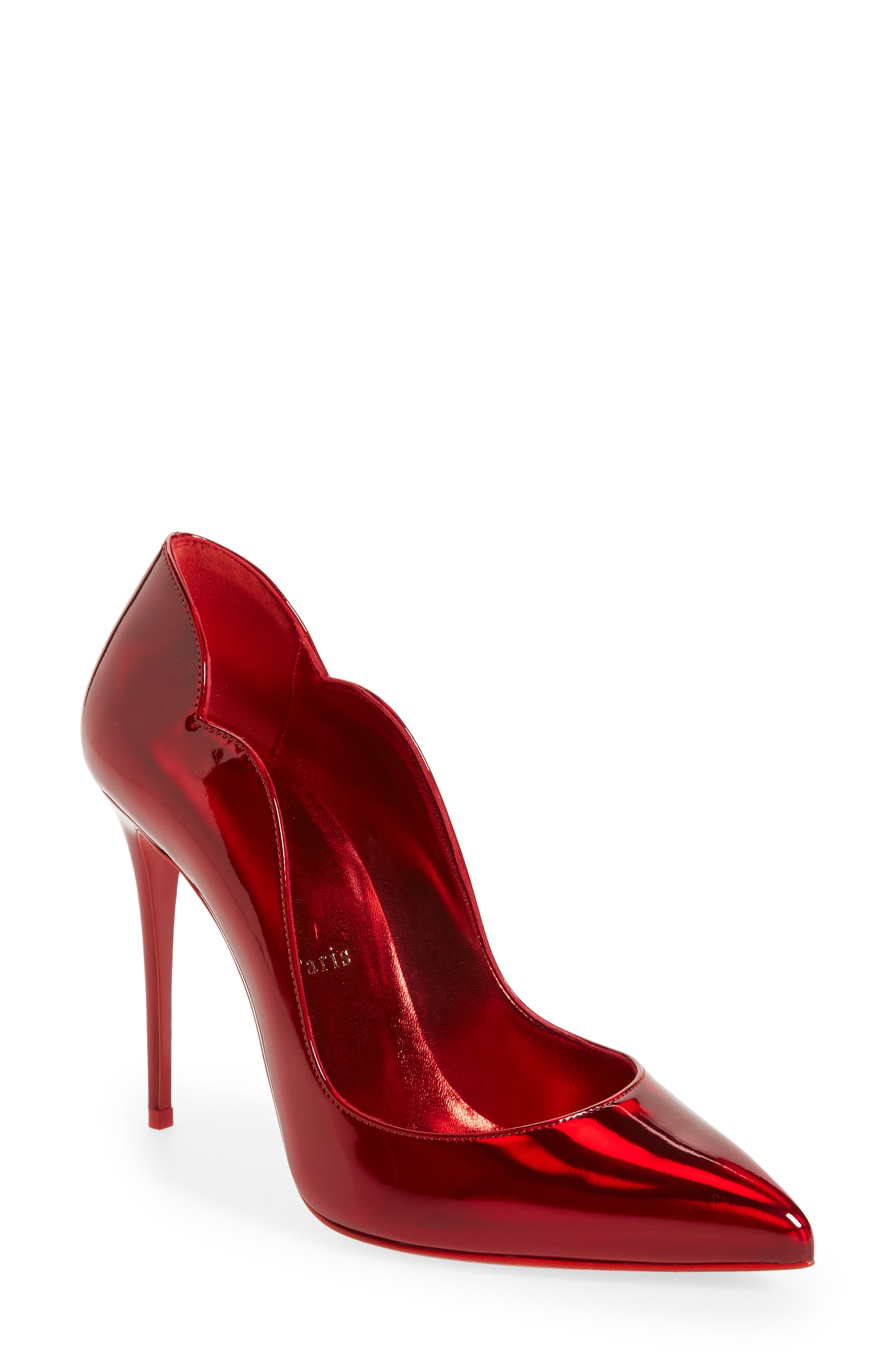 all red christian louboutin heels