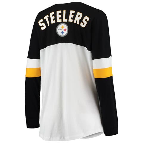 Women's New Era Cream Pittsburgh Steelers 2023 NFL Draft T-Shirt Size: Large