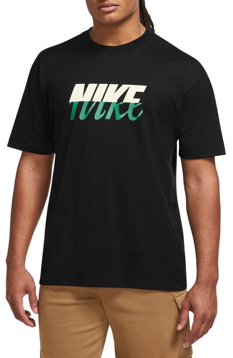 Nike - T-shirt avec logo double - Blanc