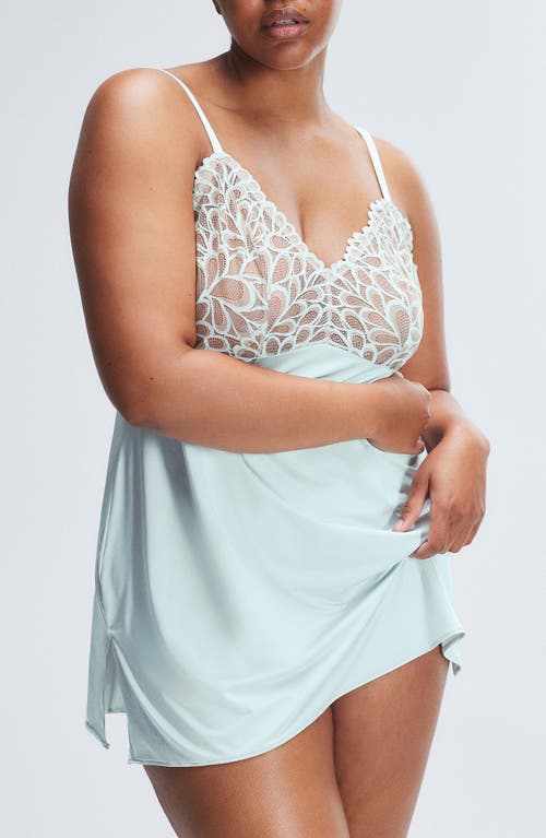 Savage X Fenty Savage Not Sorry Slip In Mint Blue/brown