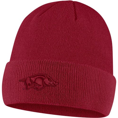 Men's Nike Cardinal Arkansas Razorbacks Tonal Cuffed Knit Hat