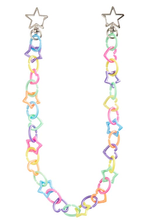 Rad + Refined Rainbow Shape Links Glasses Chain in Multi