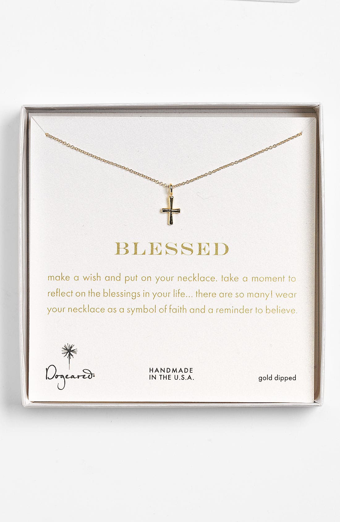 Dogeared 'Blessed' Cross Pendant Necklace (Nordstrom Exclusive) Nordstrom