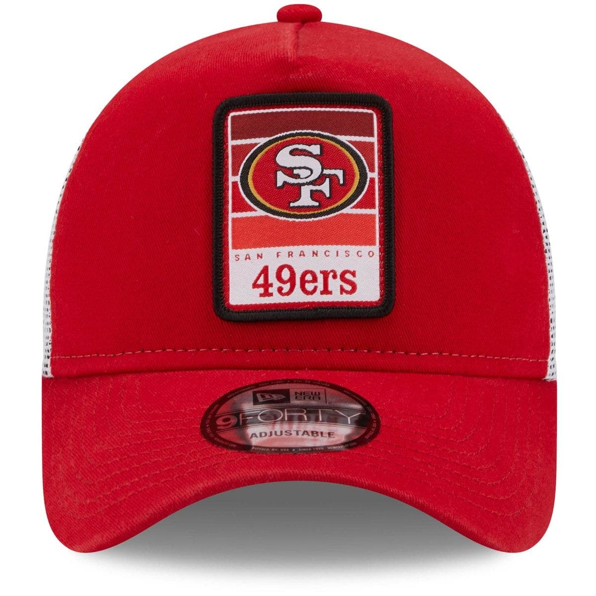 49ers trucker hat red