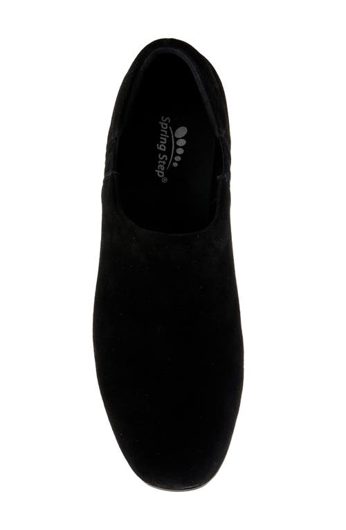 Spring Step Bakersfield Pump In Black Suede