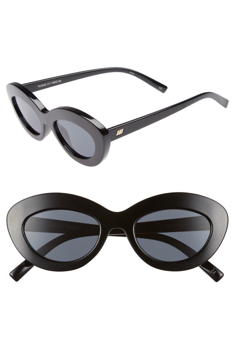 Le Specs Fluxus 48mm Cat Eye Sunglasses, Main, color, 