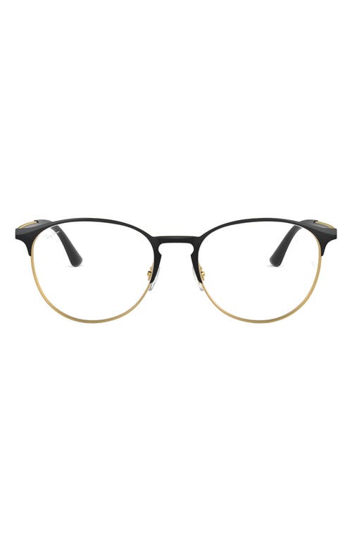 Shop Ray Ban Ray-ban 51mm Optical Glasses In Gold/black