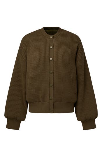WEWOREWHAT WEWOREWHAT CABLE KNIT BOMBER JACKET