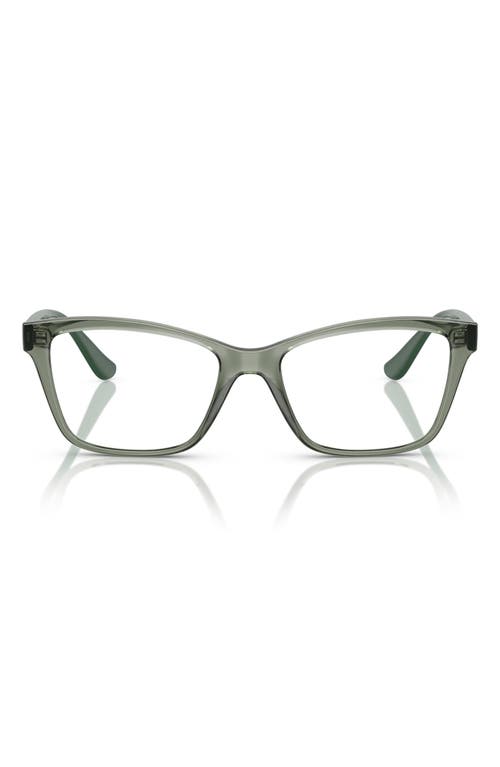 Vogue 53mm Rectangluar Optical Glasses In Green