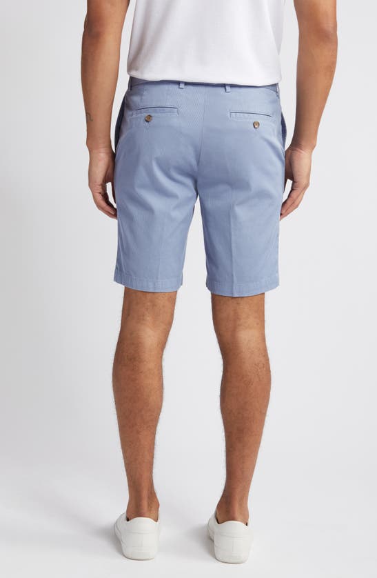 Shop Scott Barber Stretch Cotton & Silk Shorts In Country Blue