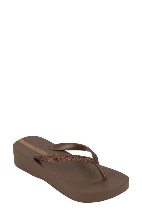 Ipanema Ipa Glitter Wedge Flip Flop at Nordstrom,