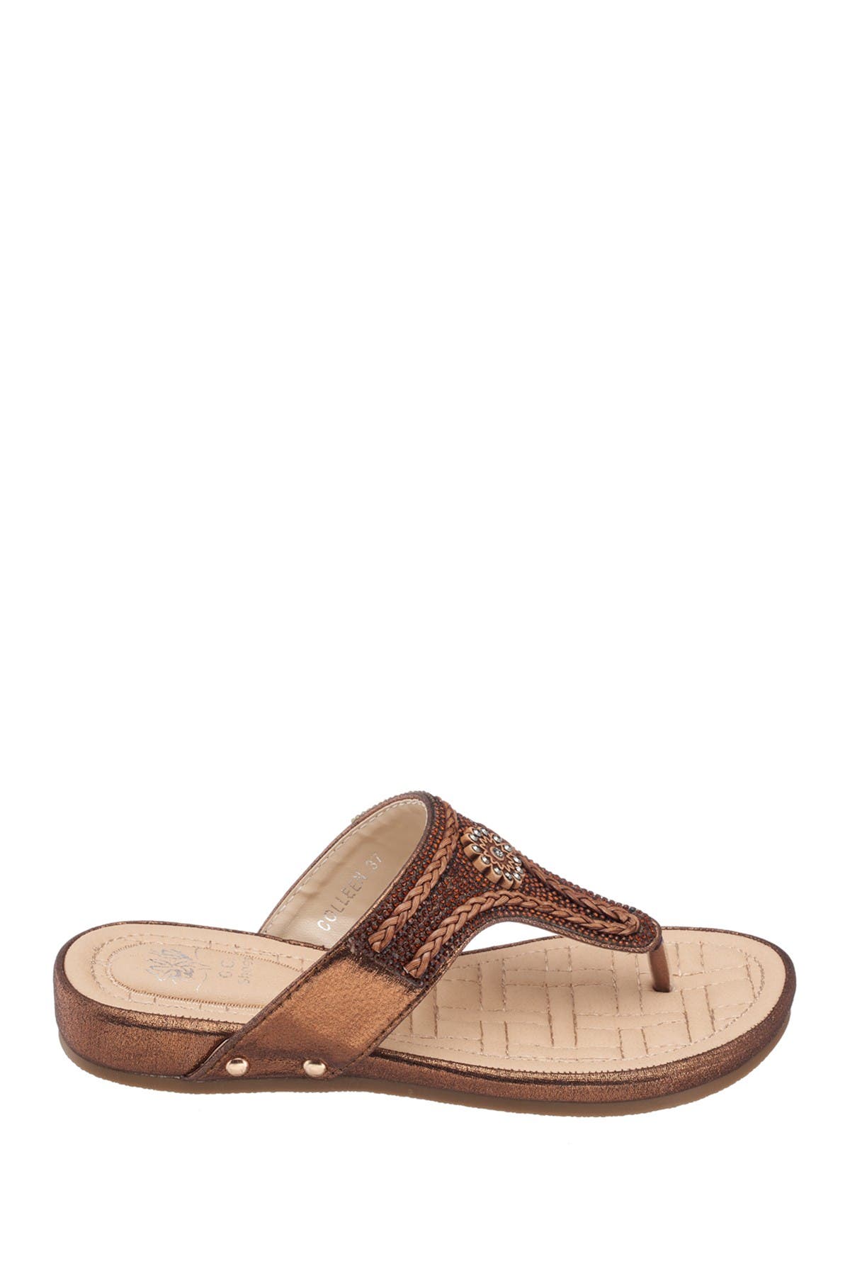 Gc Shoes Colleen Thong Sandal In Light Beige