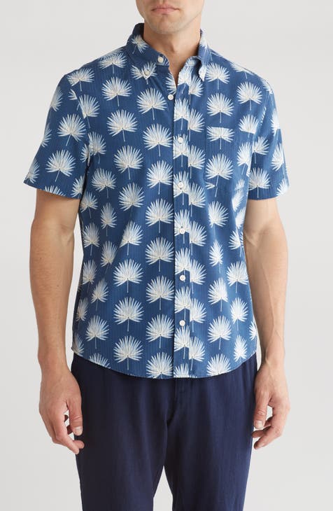 Cabana Short Sleeve Seersucker Button-Down Shirt