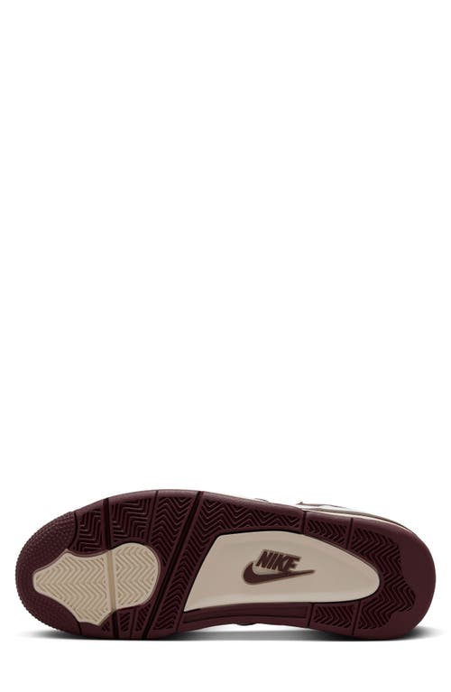 Shop Nike Air Flight 89 Low Basketball Sneaker In White/burgundy Crush/phantom