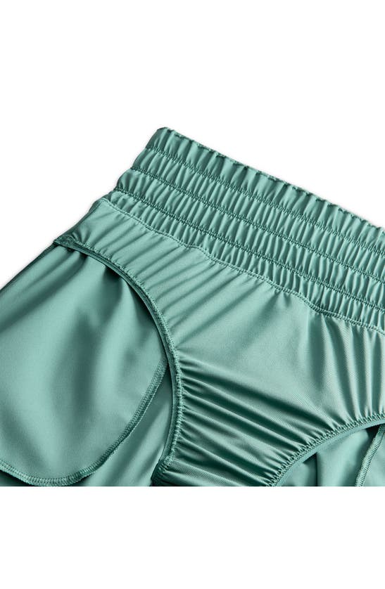 Shop Nike Dri-fit Ultrahigh Waist 3-inch Brief Lined Shorts In Bicoastal/ Reflective Silv