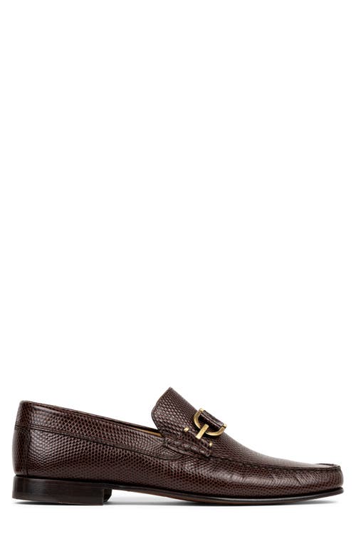 Donald Pliner Dacio Bit Loafer In Dark Brown