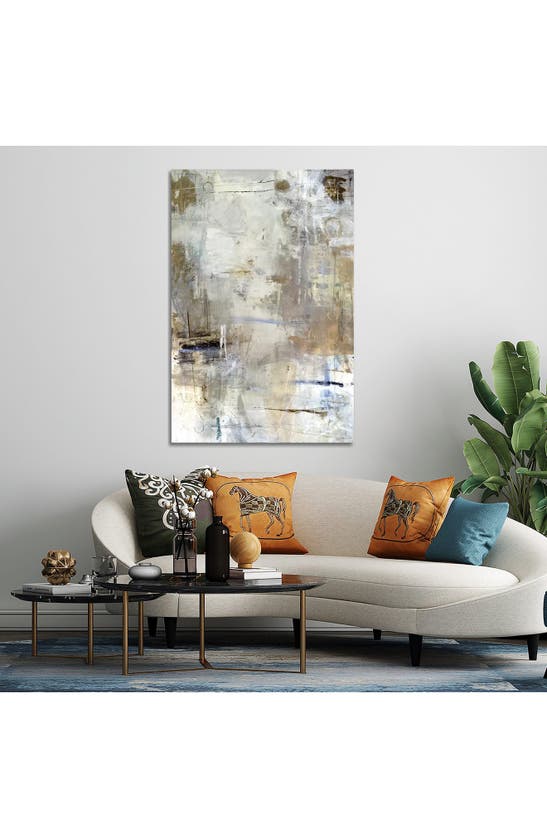 Icanvas Asking For White By Julian Spencer Canvas Wall Art In White-multi