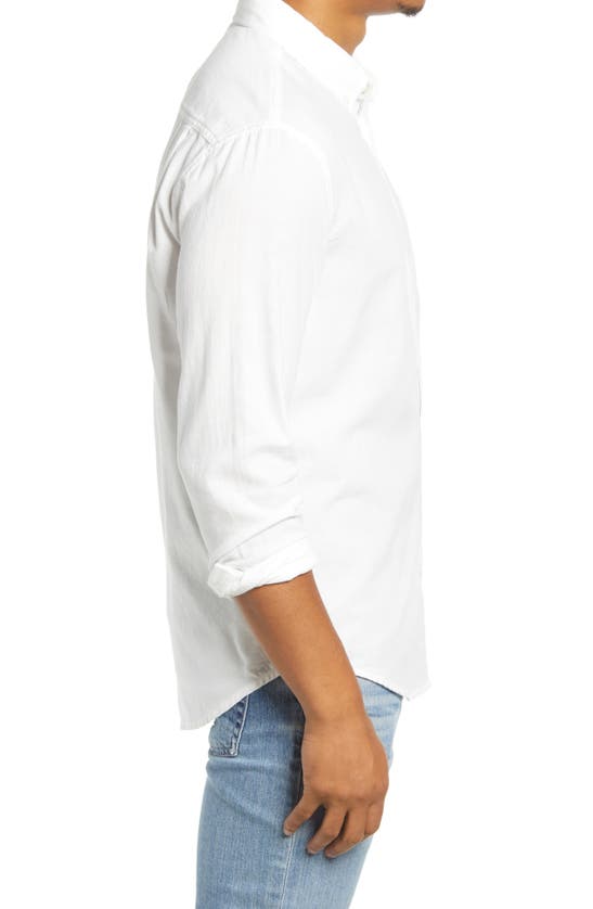 RAILS REID RELAXED FIT SOLID WHITE BUTTON-UP SHIRT