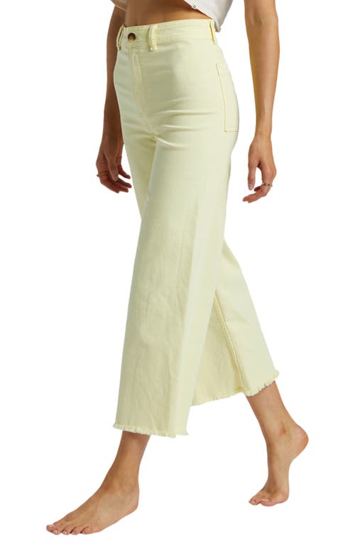 Shop Billabong Free Fall Stretch Crop Wide Leg Pants In Cali Rays