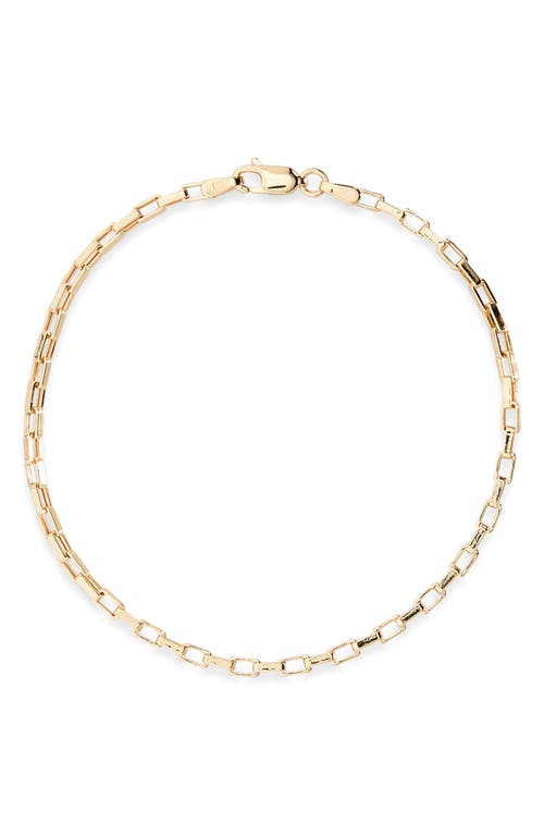 Bony Levy Men's 14K Gold Paper Clip Chain Bracelet Yellow at Nordstrom,