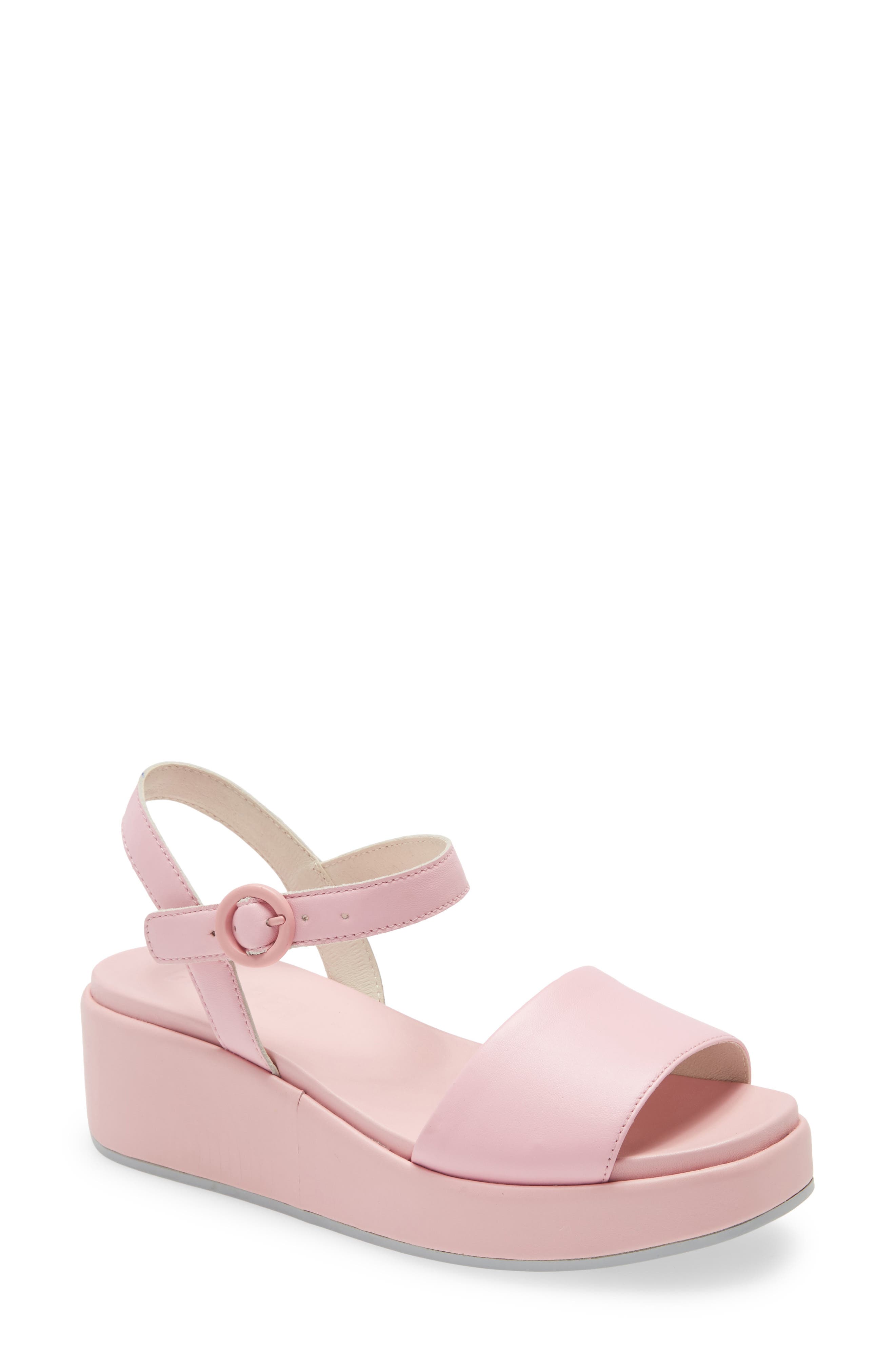 low platform wedge sandals