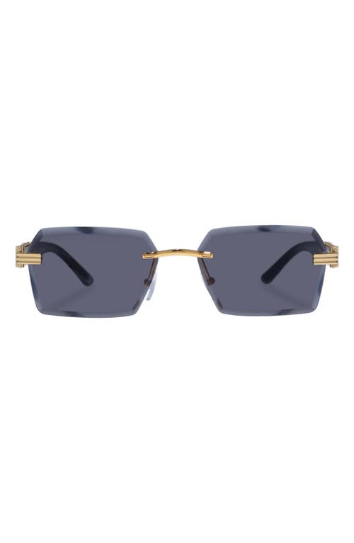 Shop Aire Nebula 60mm Rimless Square Sunglasses In Bright Gold/black