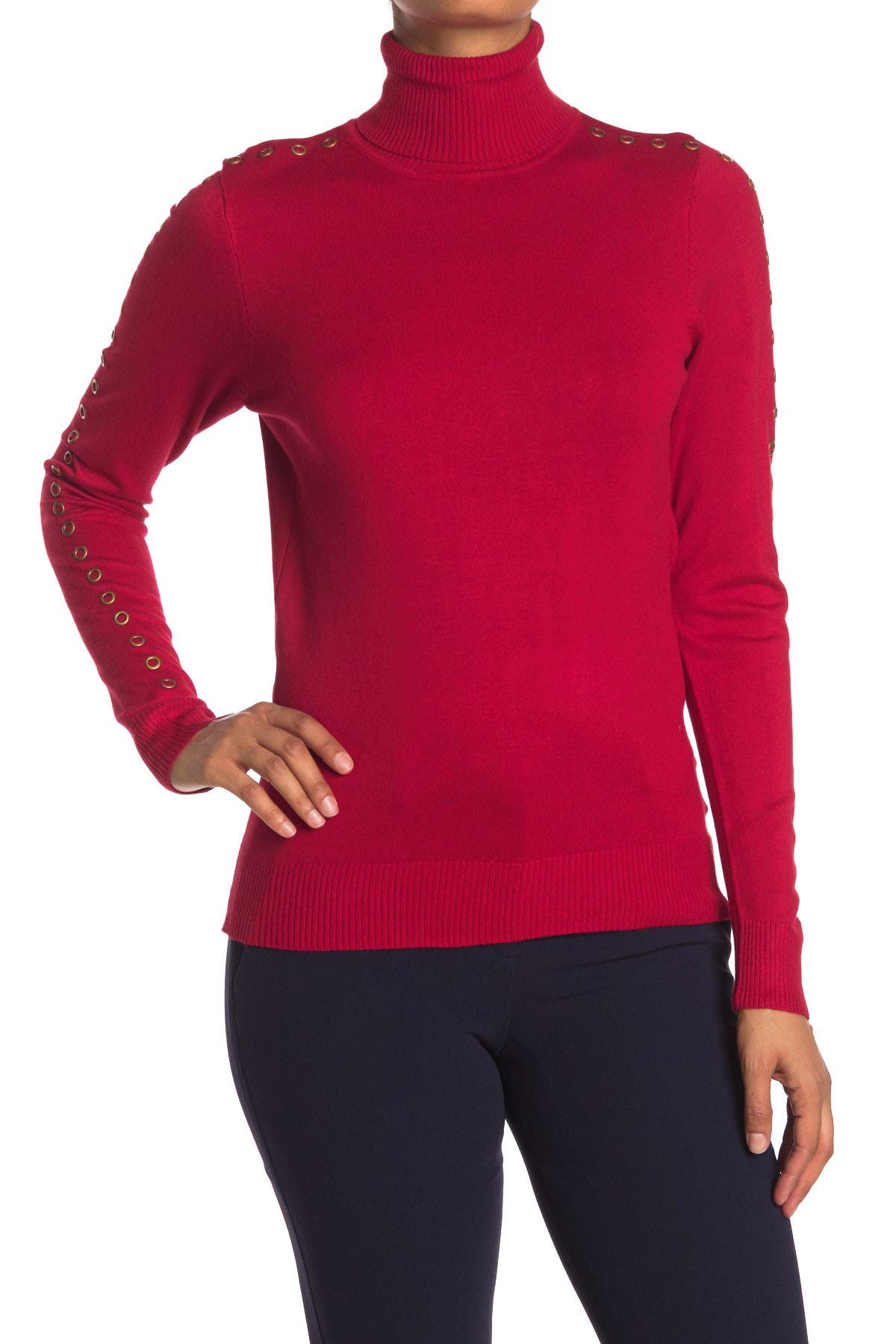 JOSEPH A | Grommet Sleeve Turtleneck Sweater | Nordstrom Rack