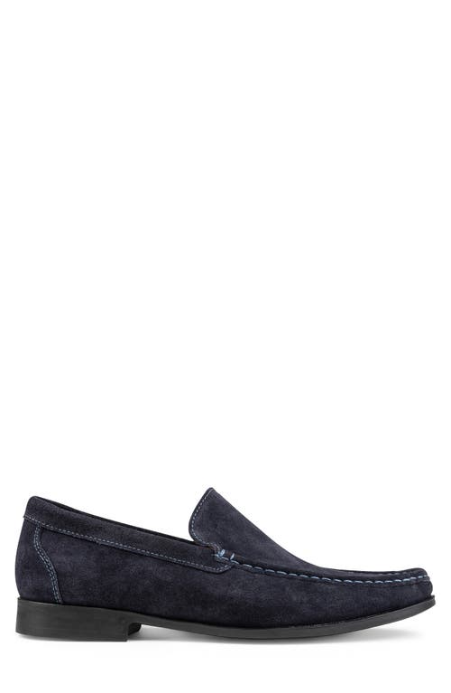 Donald Pliner Moc Toe Driver In Navy/navy