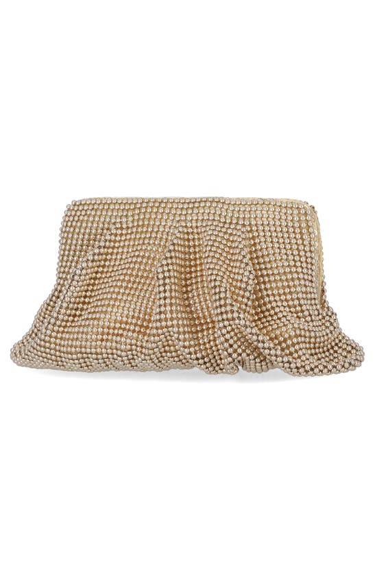Jessica Mcclintock Lorana Clutch In Light Gold