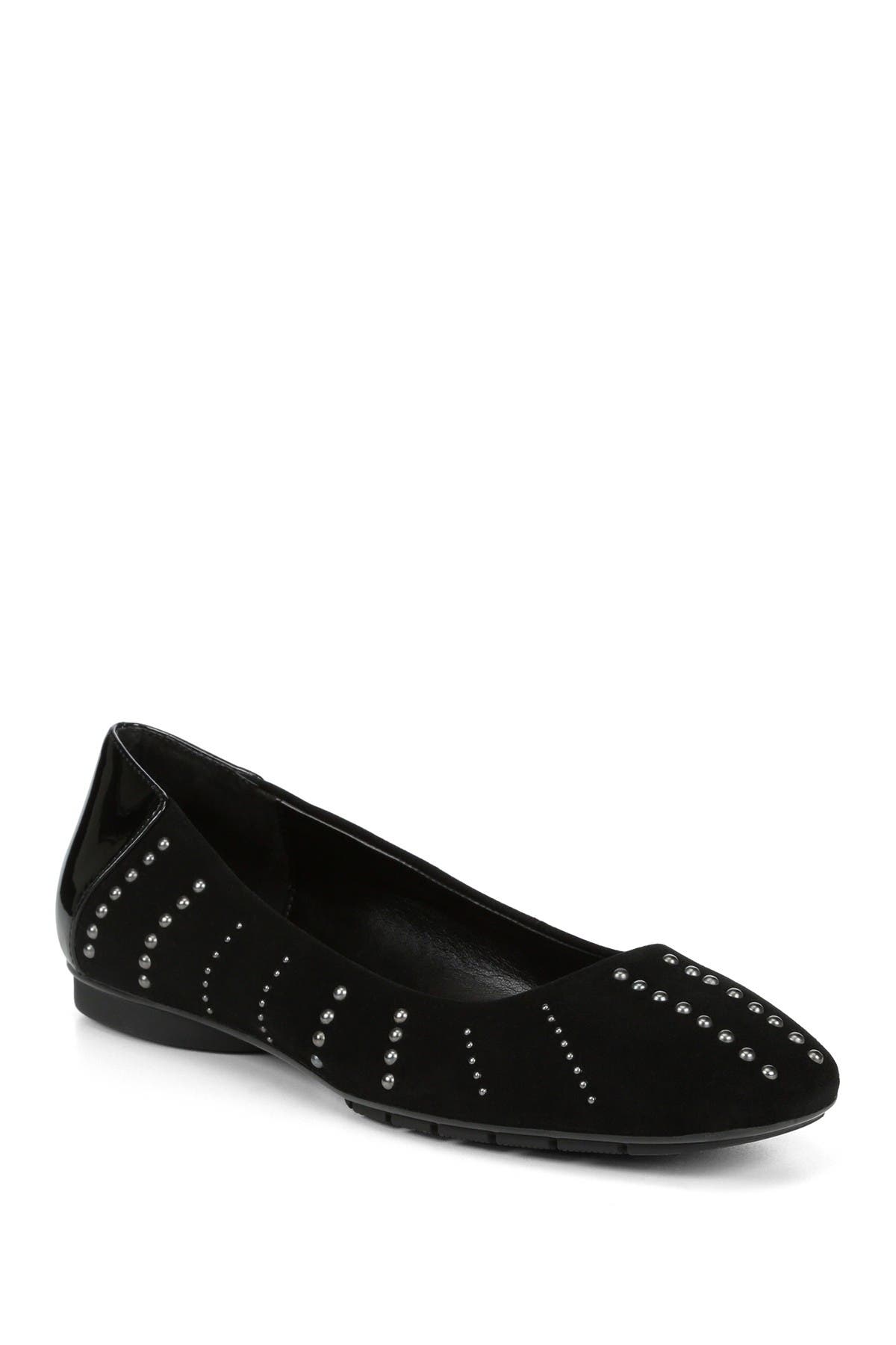 donald pliner black flats