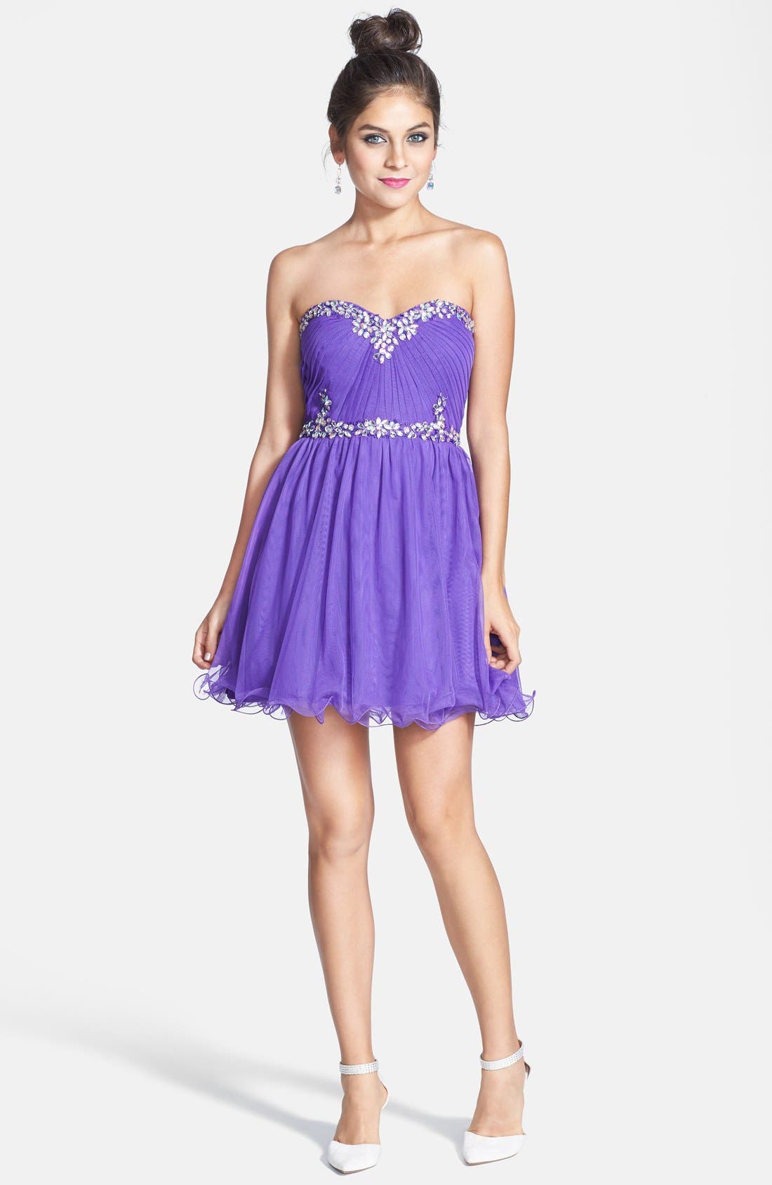 Steppin Out Embellished Party Dress (Juniors) | Nordstrom