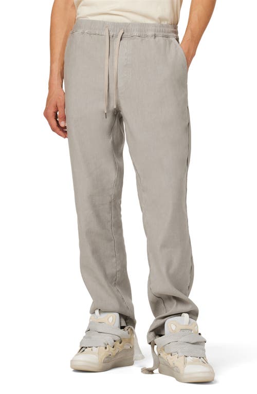 Linen Blend Trousers in Cement