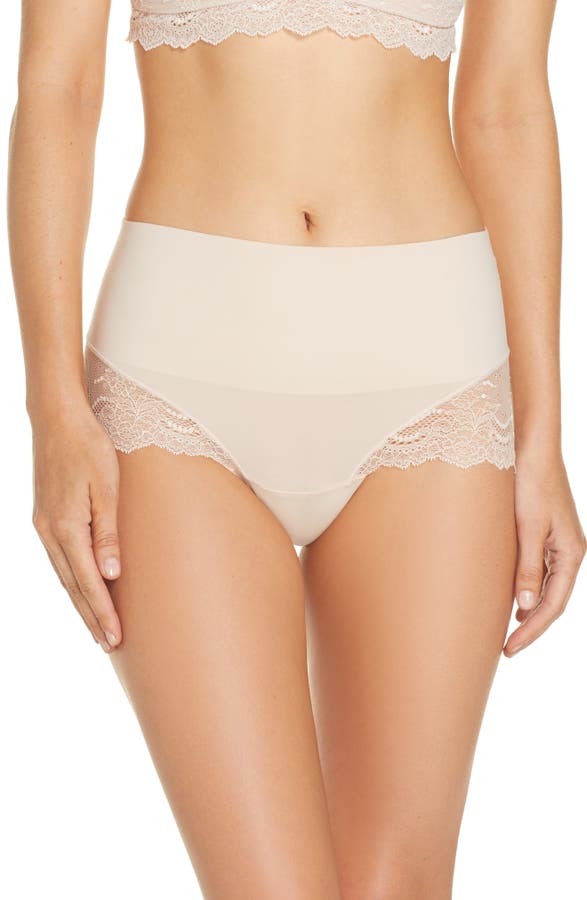 Spanx Undie-tectable lace hipster smoothing brief in cafe au lait -  ShopStyle Shapewear