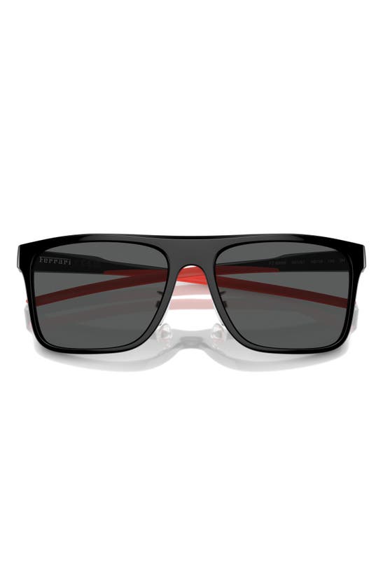 Scuderia Ferrari 58mm Square Sunglasses In Black
