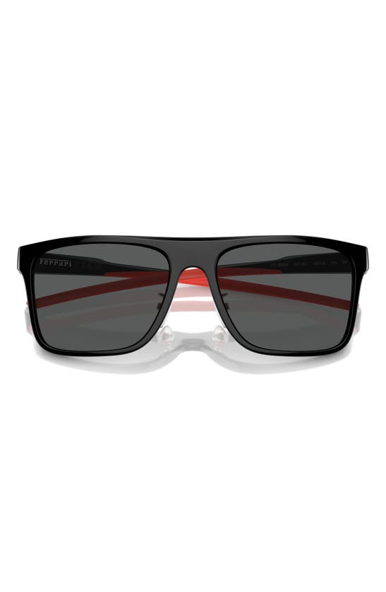 Shop Scuderia Ferrari 58mm Square Sunglasses In Black