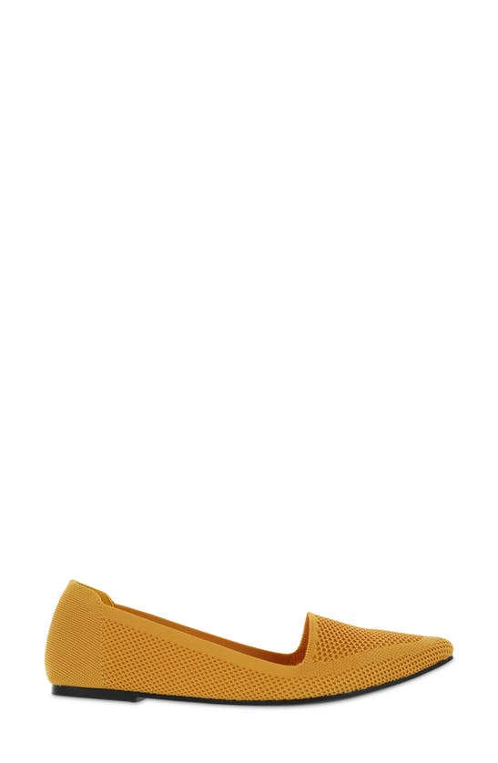 Shop Mia Corrine Knit Flat In Mustard Fl