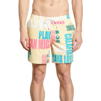 Bonobos E-Waist 7-Inch Swim Trunks, Yellow