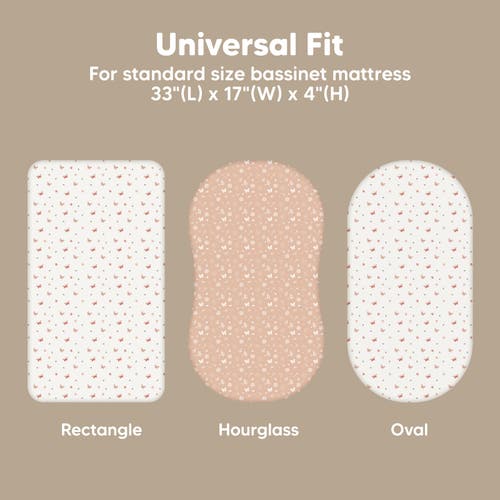 Keababies 2-pack Isla Fitted Bassinet Sheets In Butterflies