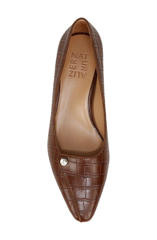 Naturalizer Georgia Pump In Brown Faux Leather