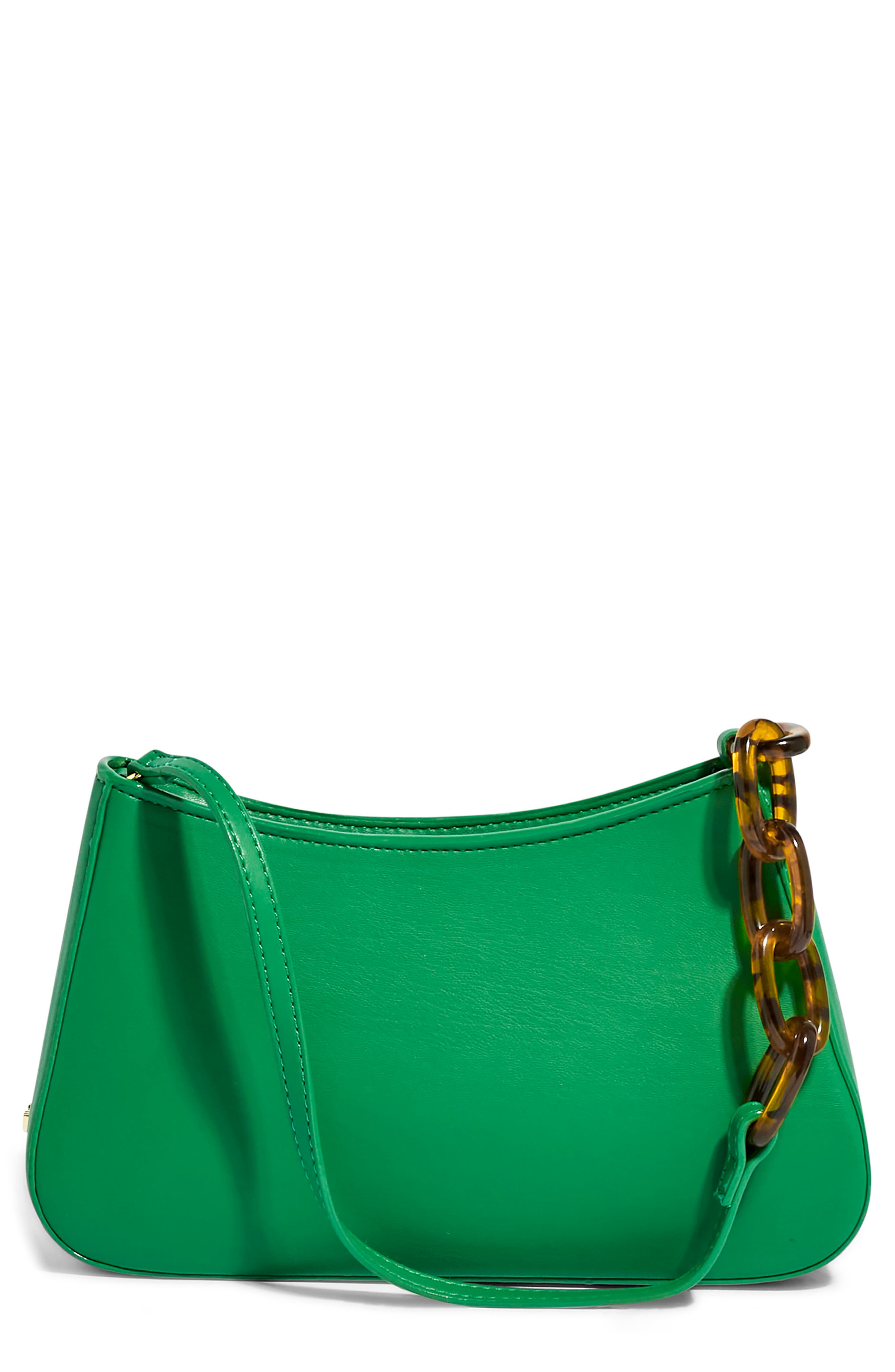 green shoulder bolsa leather