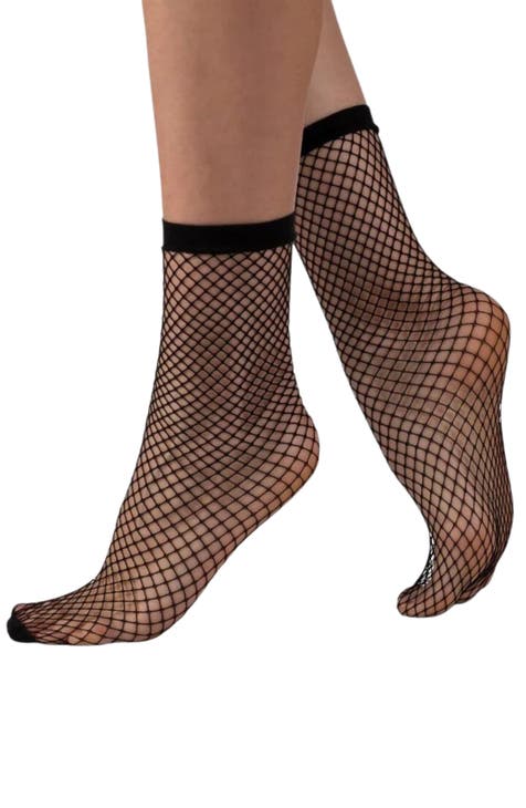 Idra fishnet ankle socks in black – Simply Irresistible