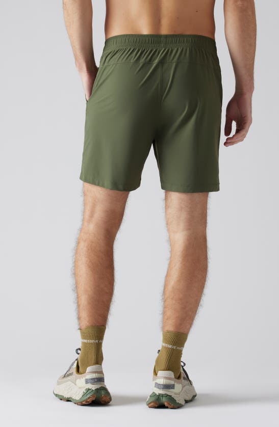 Rhone Pursuit 7-inch Unlined Training Shorts In Lichen Green