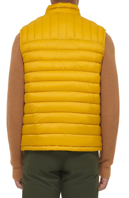 Shop Dockers Puffer Vest In Yellow