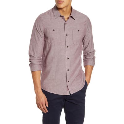 Travis Mathew Hefe Regular Fit Flannel Sport Shirt