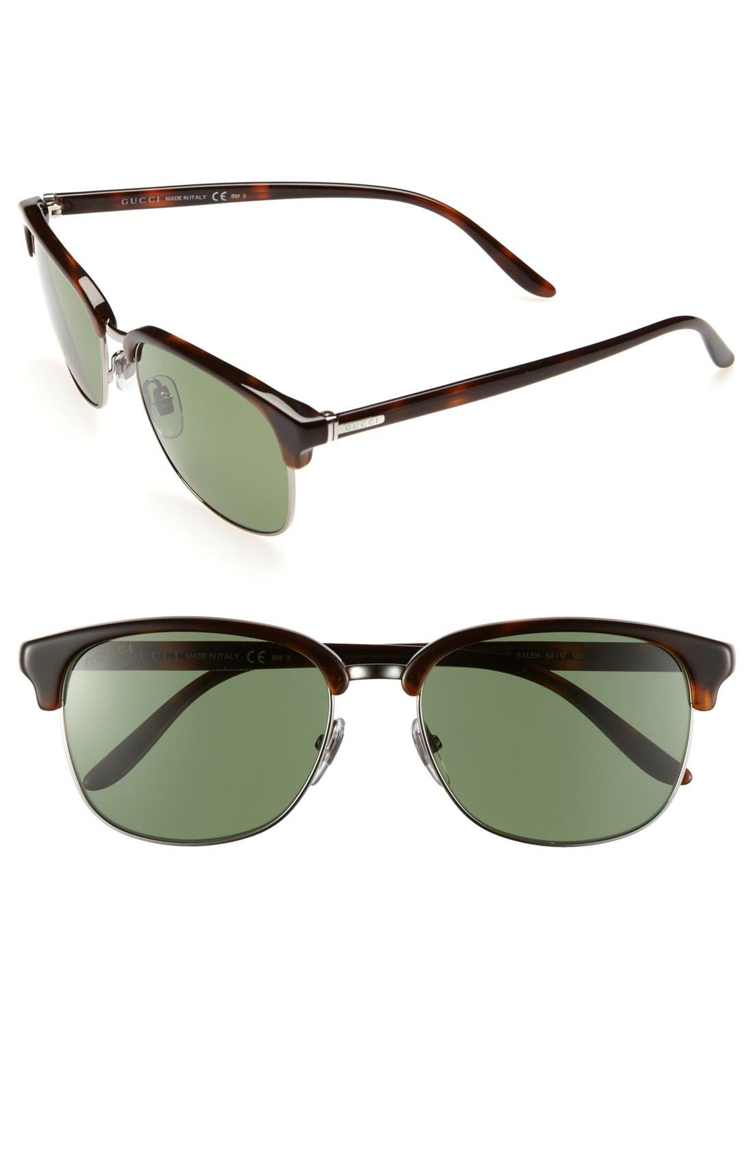 Gucci 'Clubmaster' 54mm Sunglasses 